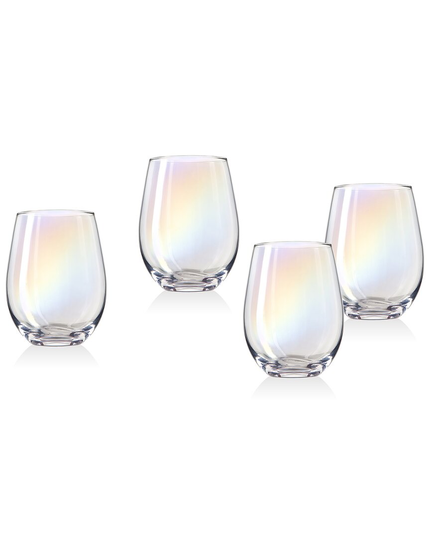 Shop Godinger Sedona Stemless Wine Glasses (set Of 4) In Multi