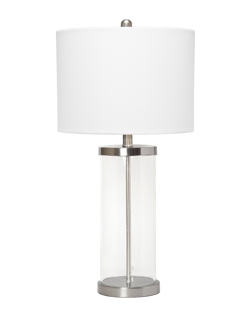 Lalia Home Entrapped Glass Table Lamp In Metallic