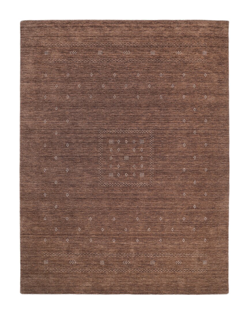 Solo Rugs Simi Bohemian Tribal Hand-loomed Wool-blend Area Rug In Brown