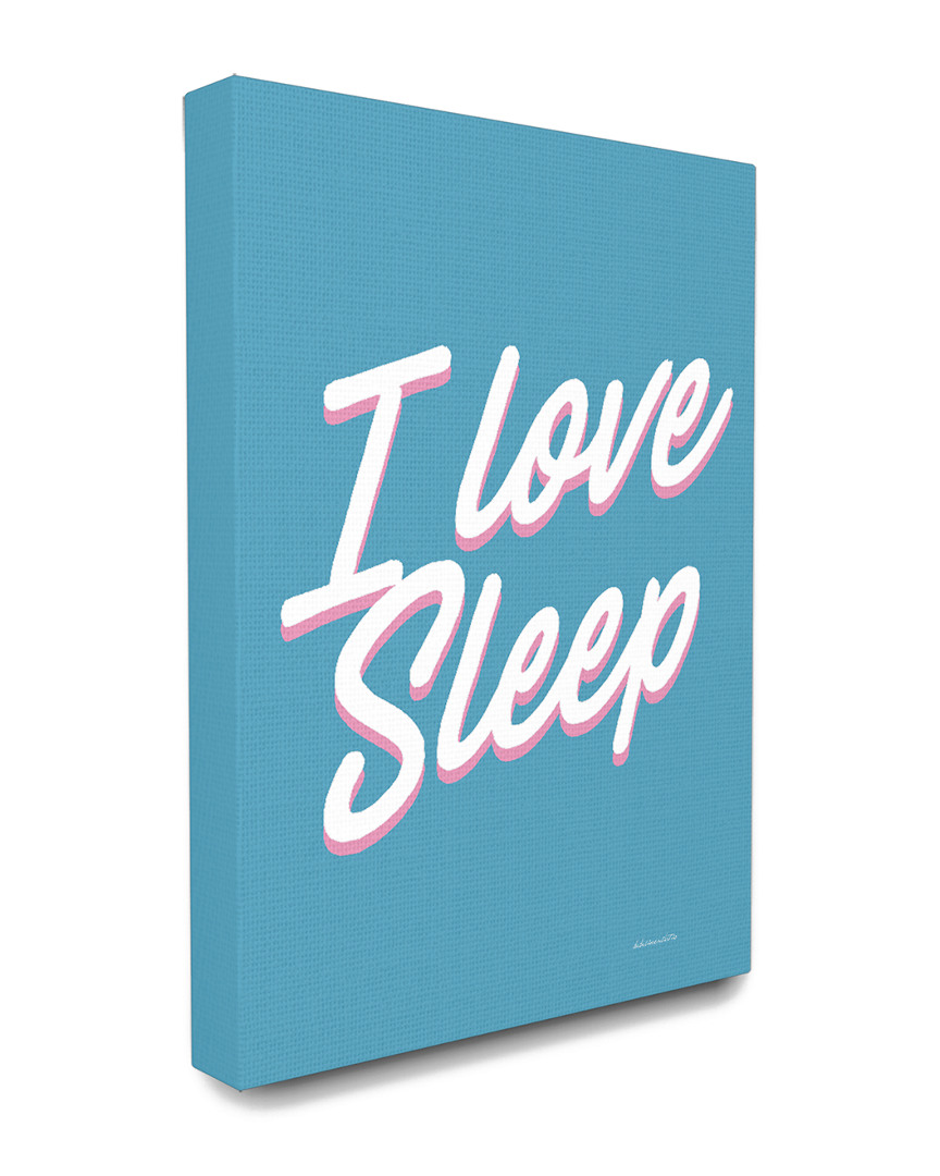 Stupell Industries I Love Sleep Typography
