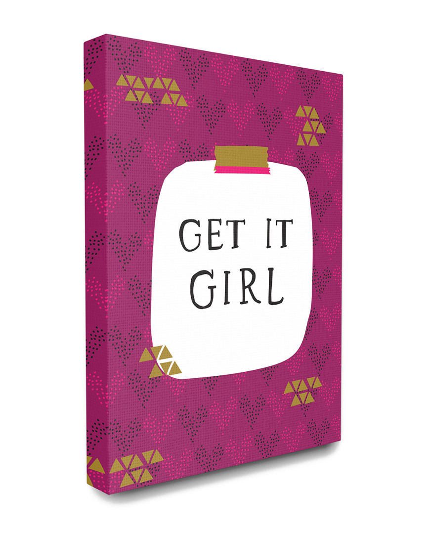 Stupell Get It Girl Shapes Purple Glam Girl