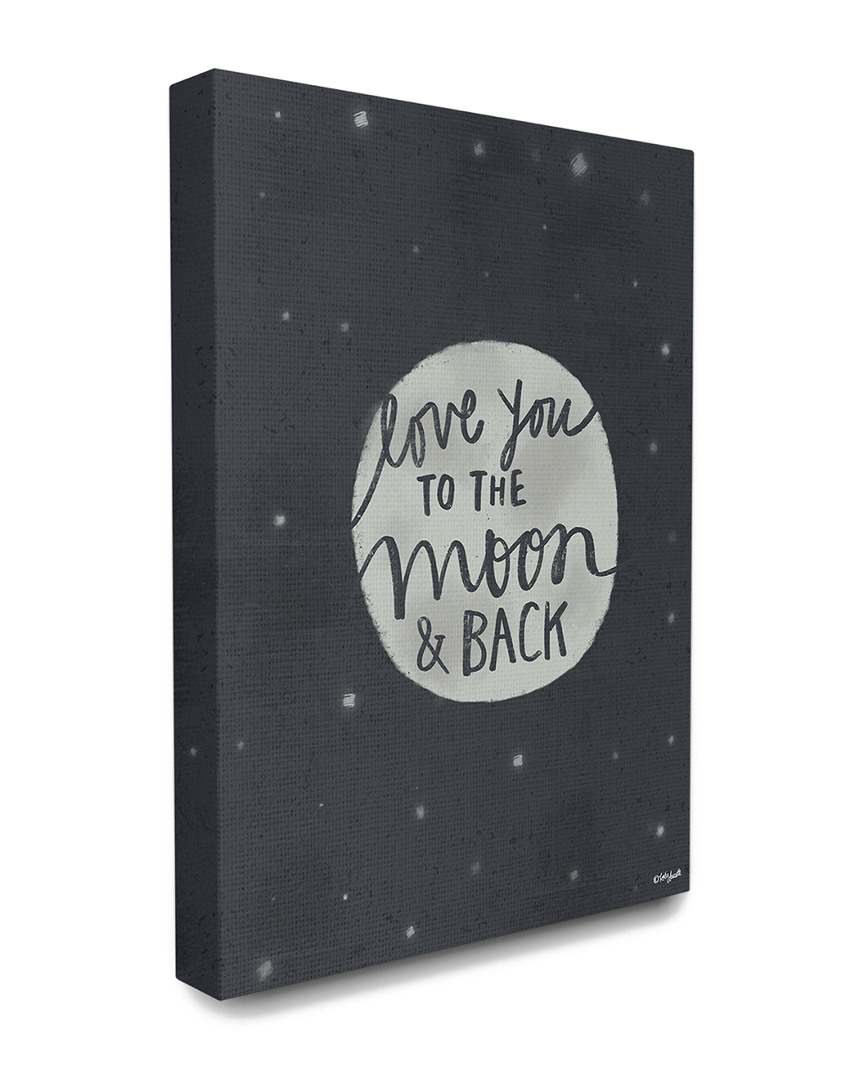 Stupell Love You Moon Typography