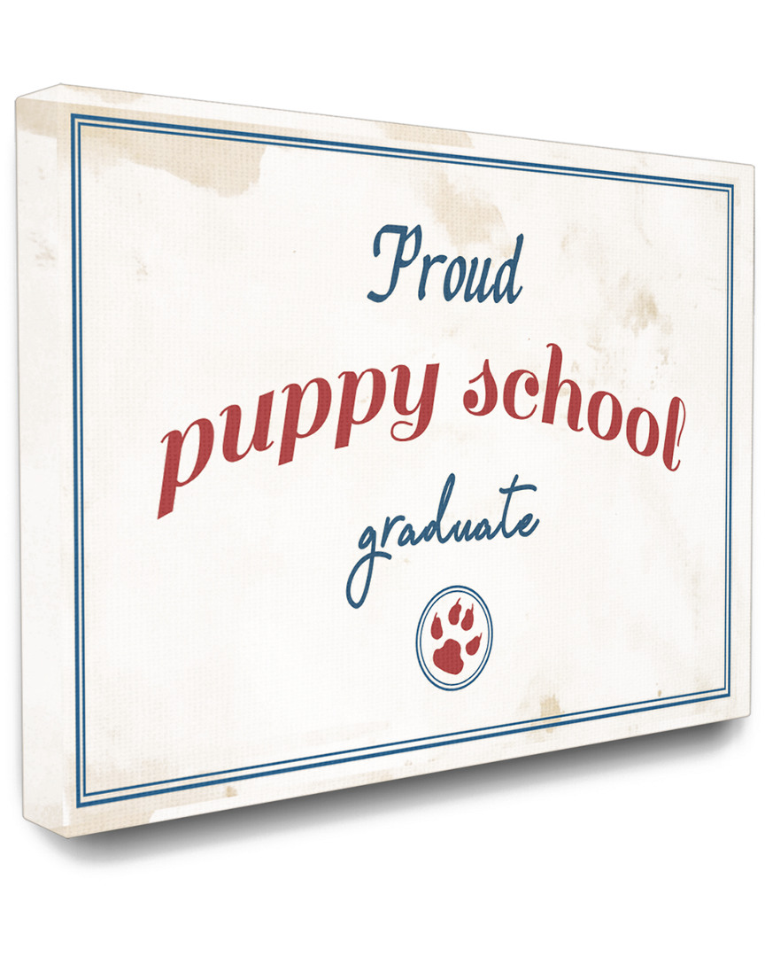Stupell Industries Proud Puppy School Grad Paw Print