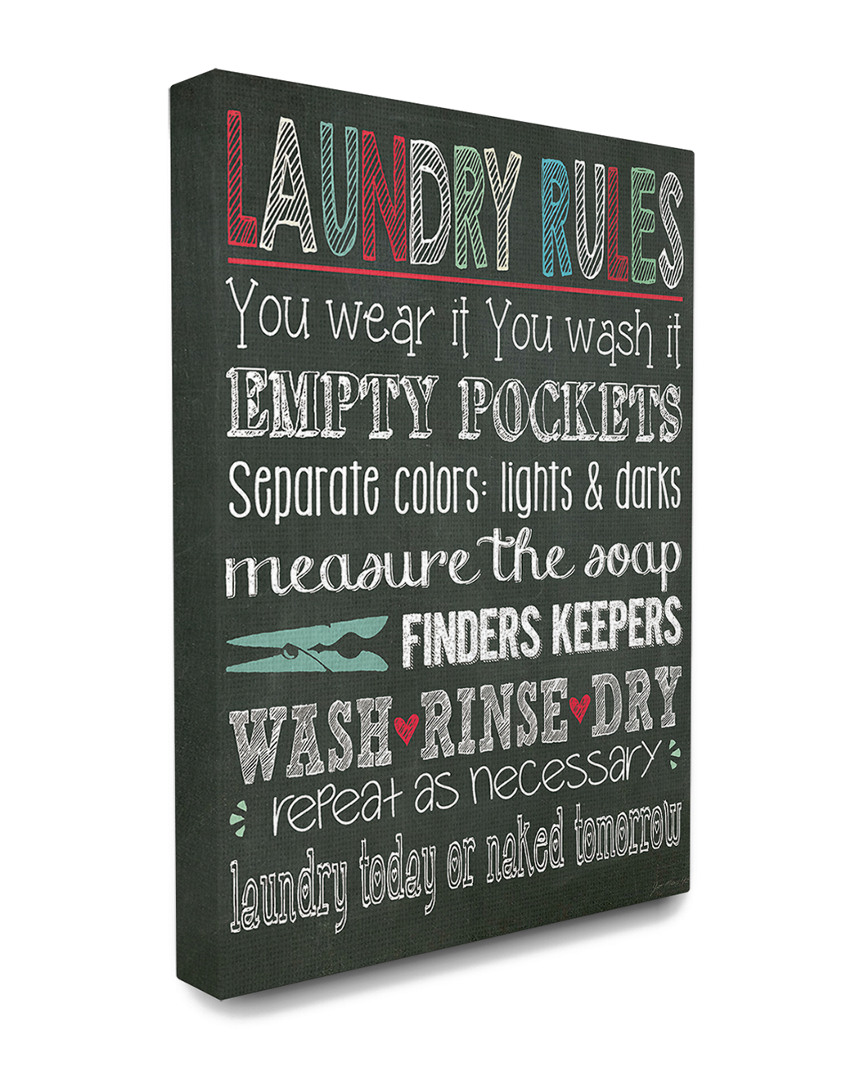 Stupell Laundry Rules Typography Chalkboard Bathroom