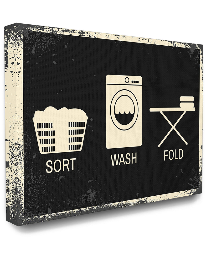 Shop Stupell Industries Sort Wash Fold Symbols Industrial