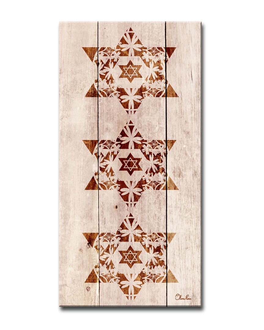 Ready2hangart Star Of David X Wrapped Canvas Wall Art By Olivia Rose