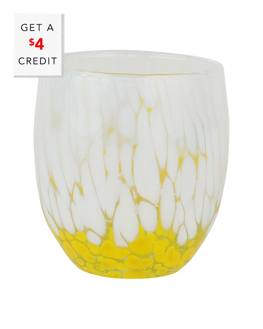 Shop Vietri Nuvola Double Old Fashioned Glass With $4 Credit In Multicolor