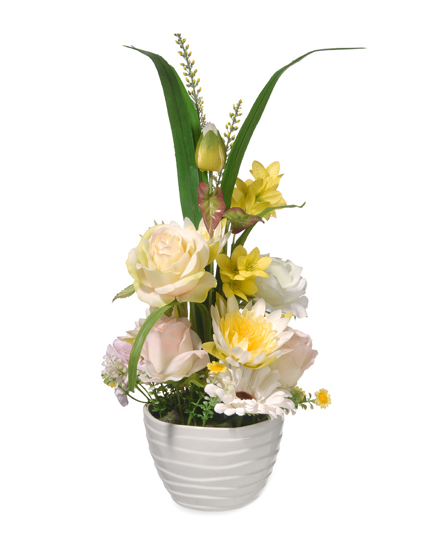 National Tree Company National Tree Potted Daisies And Roses
