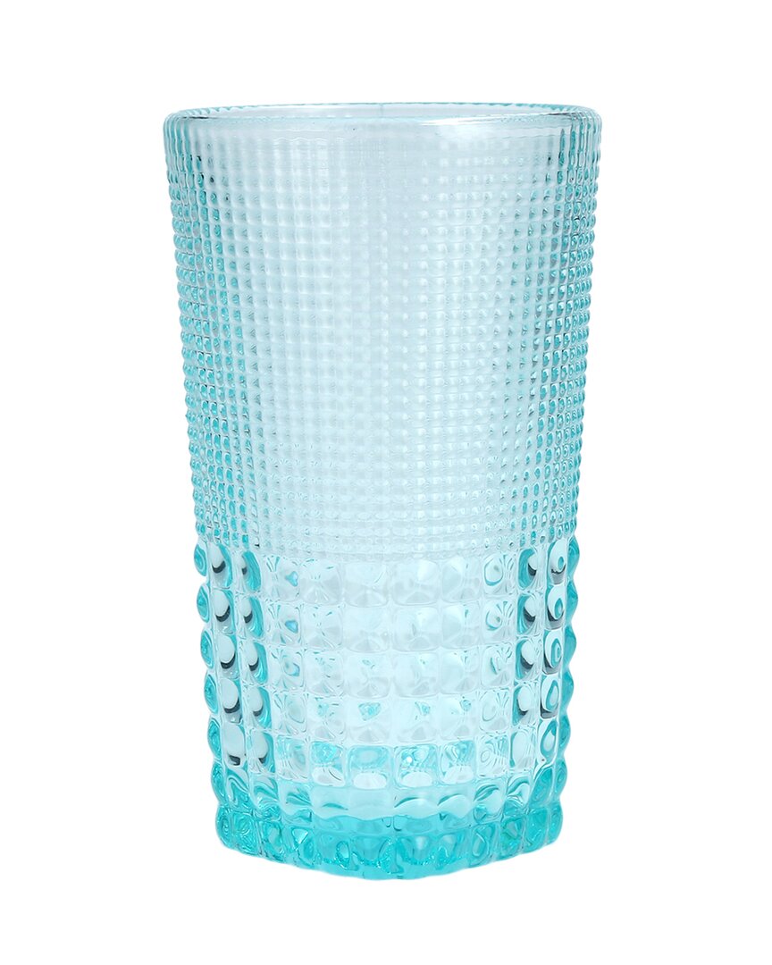 Fortessa Set Of 6 Malcolm 15oz Iced Beverage Glasses In Blue