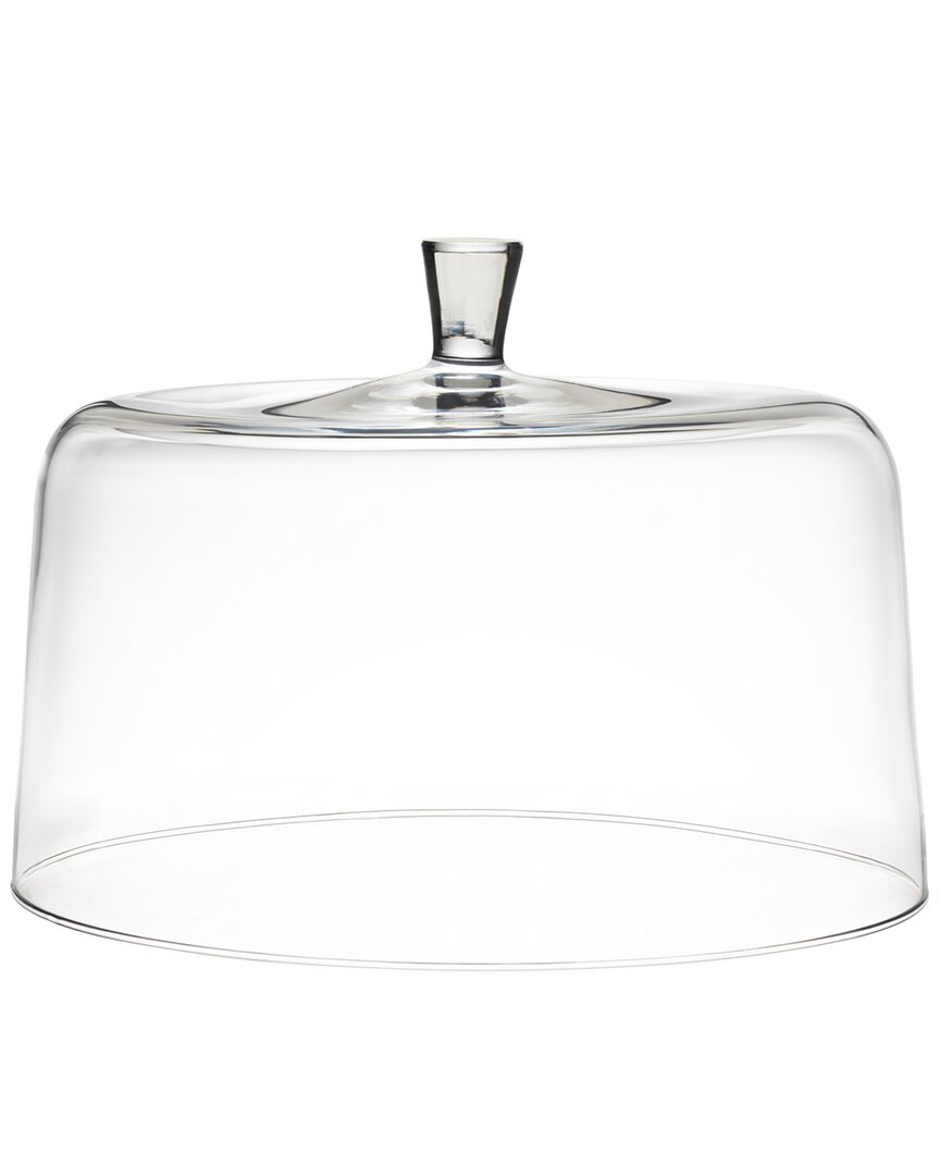 Barski Extra Large Glass Cake Dome In Transparent