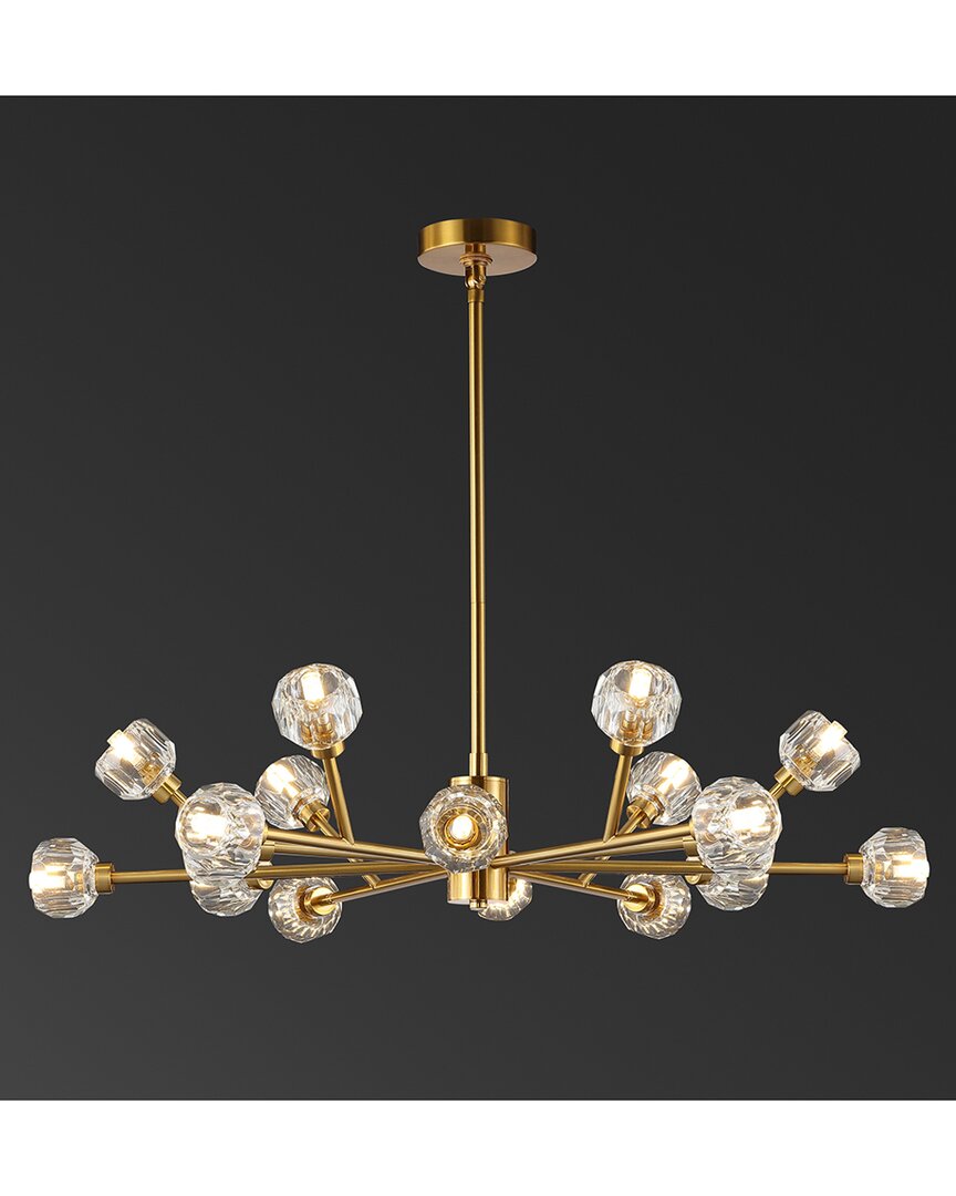 Safavieh Breyer Crystal Chandelier In Gold