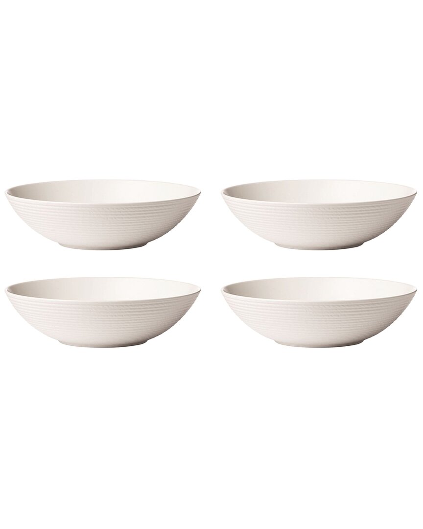 Lenox Lx Collective Set Of 4 White Pasta Bowls