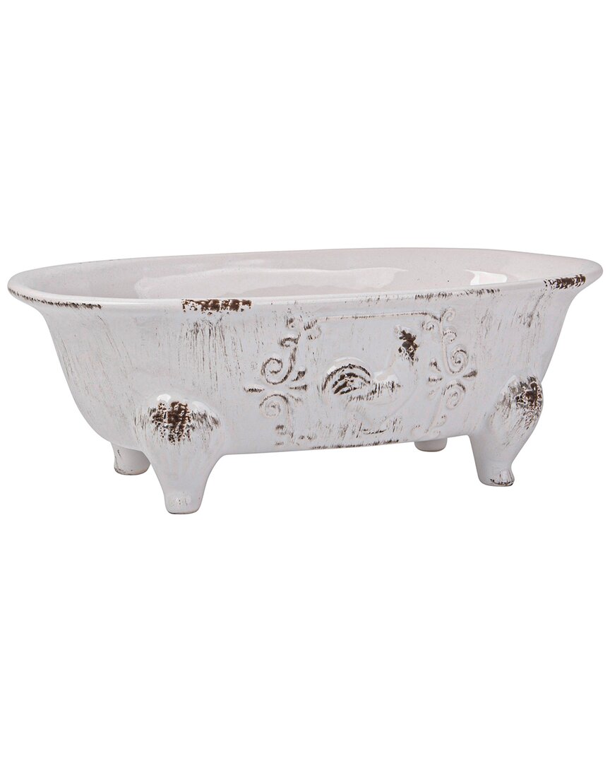 Home Essentials 10in Rooster Foot Bathtub In White
