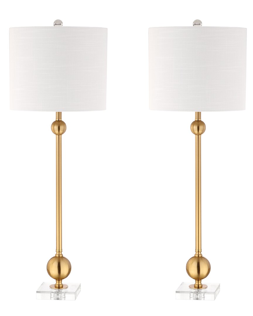 Jonathan Y Set Of 2 Hollis 34in Metal Led Table Lamps
