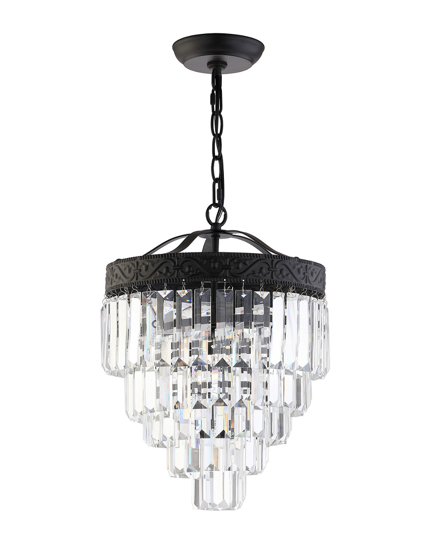 Jonathan Y Wyatt 12in 2-light Crystal Led Chandelier