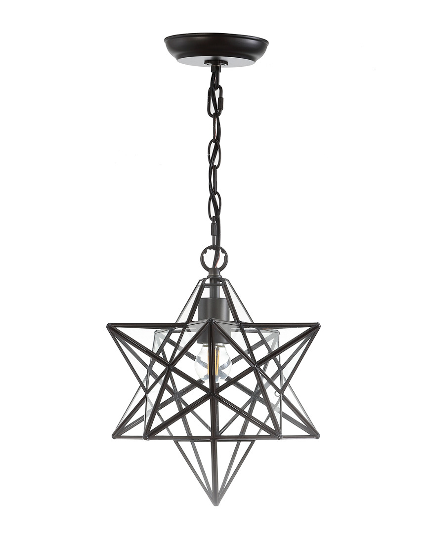 Jonathan Y Stella 13in Moravian Star Metalglass Led Pendant