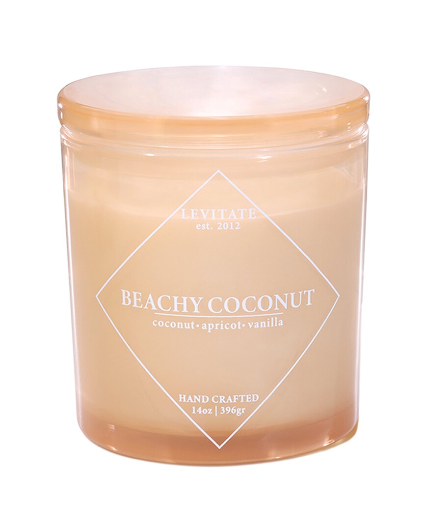 Levitate Candles Timeless/beachy Coconut 14oz Candle In Orange