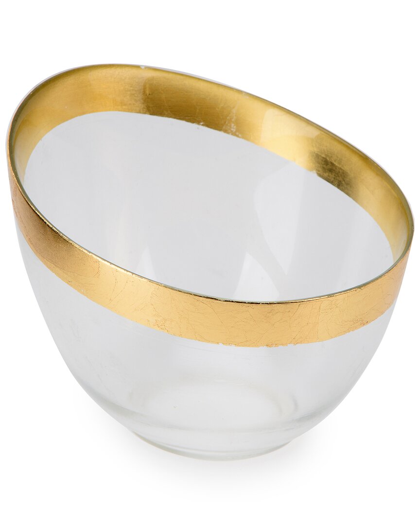 Alice Pazkus 6.75in Candy Bowl With Gold Decoration