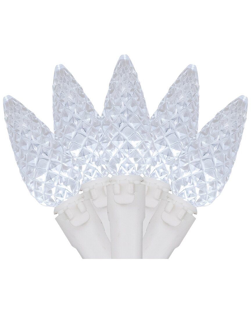 Shop Northlight 70ct Pure White Led Faceted C6 Christmas Lights