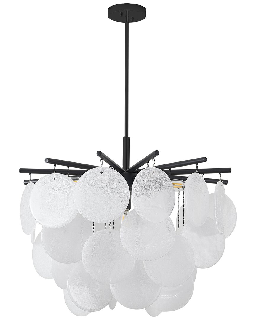 Bethel International 7-light Stain Chandelier With Frosted Glass Petals