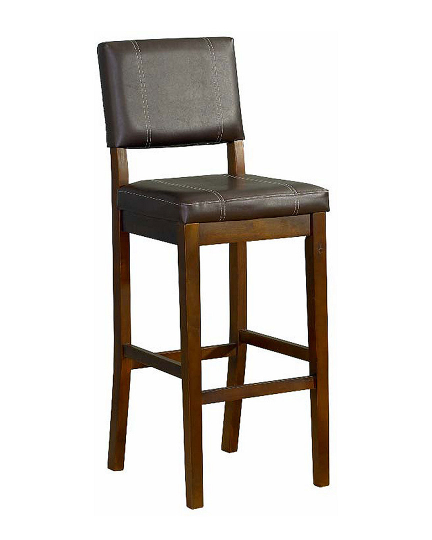 Linon Furniture Linon Milano Stool In Brown