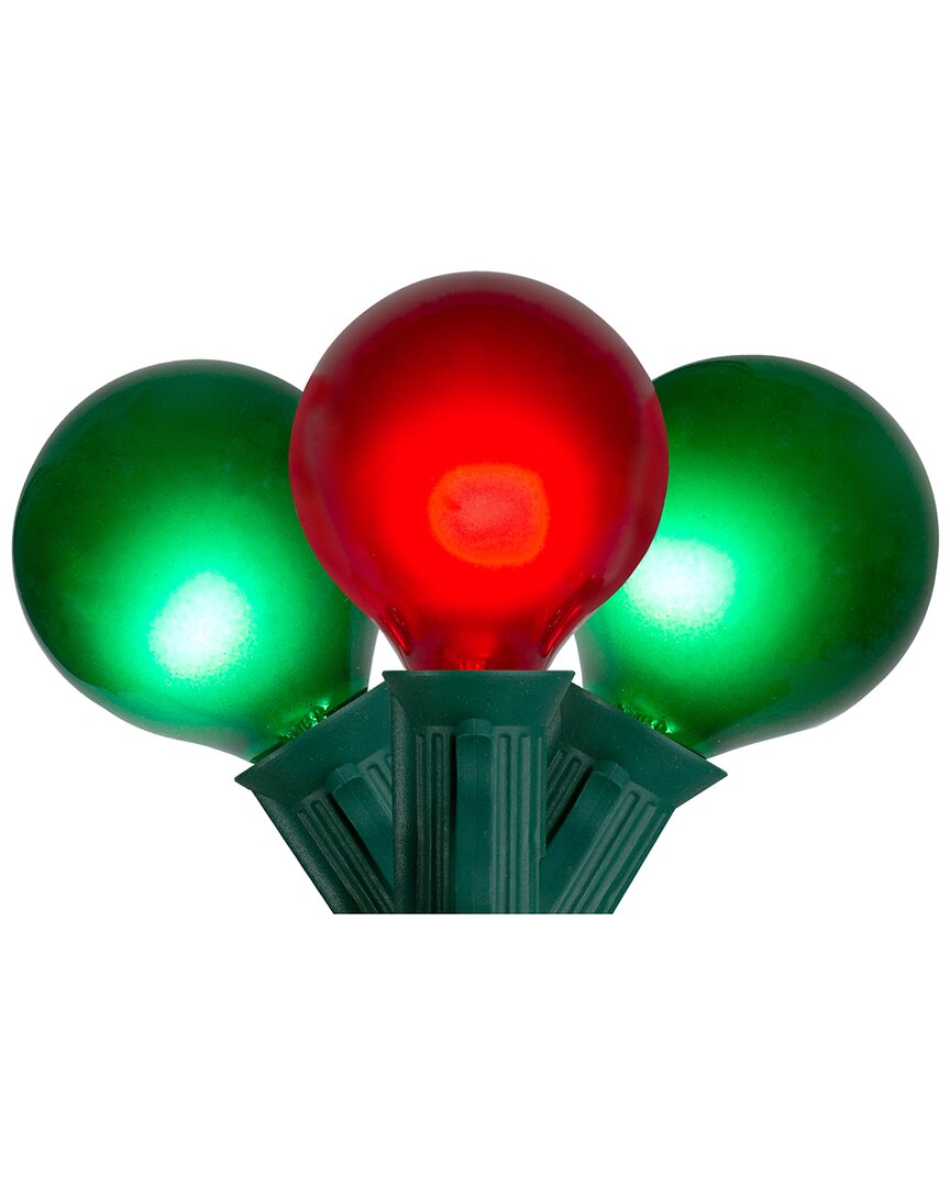 Northlight 15ct Red & Green G50 Globe Christmas Lights In Red