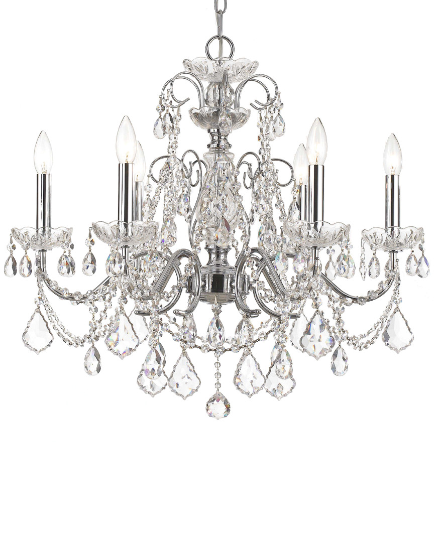 Crystorama 6-light Imperial Spectra Crystal Chrome Chandelier