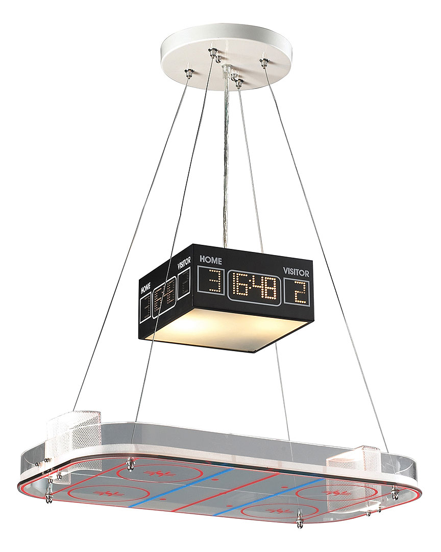 Artistic Home & Lighting 2-light Hockey Pendant In Multicolor