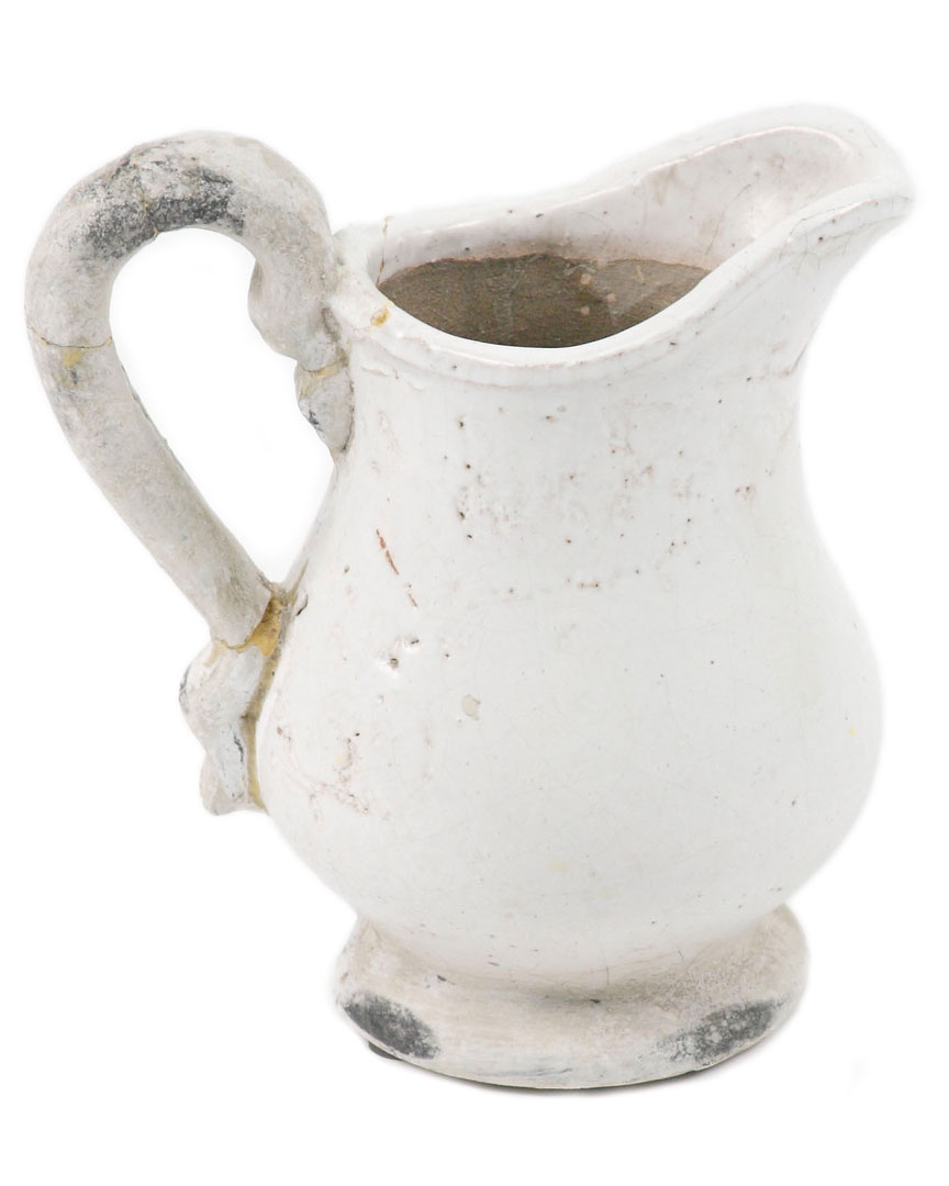 Zentique 9in Pitcher In White