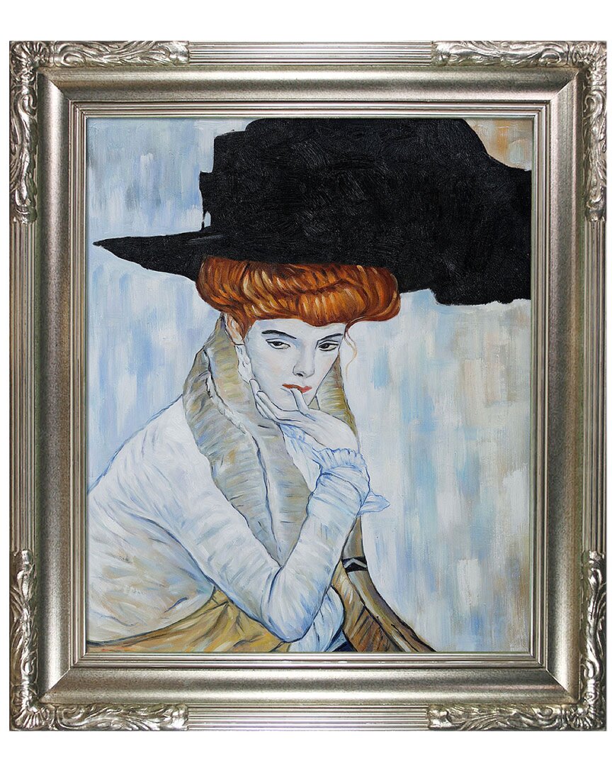 Museum Masters Black Feather Hat Hand By Gustav Klimt
