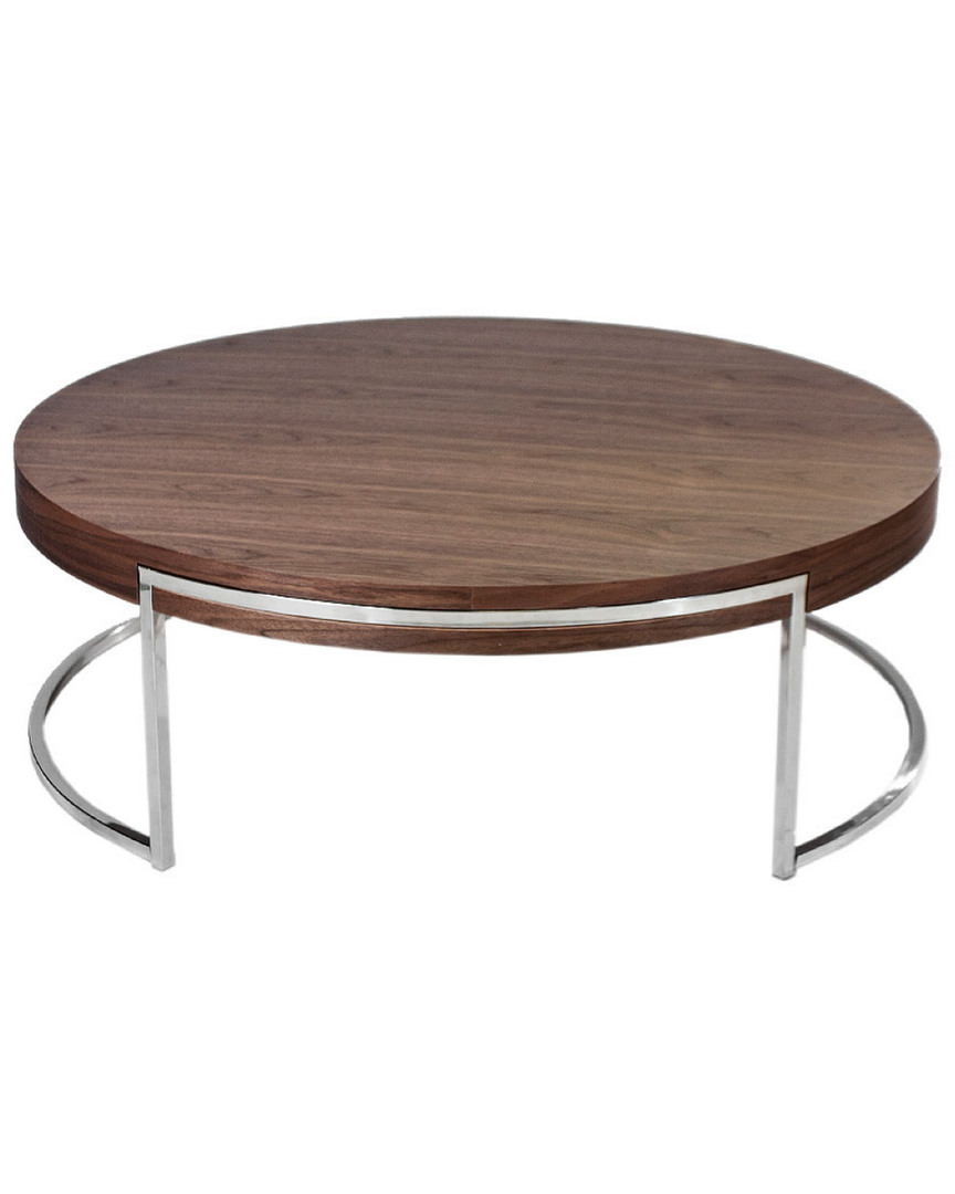 Pangea Home Riso Side Table In Brown