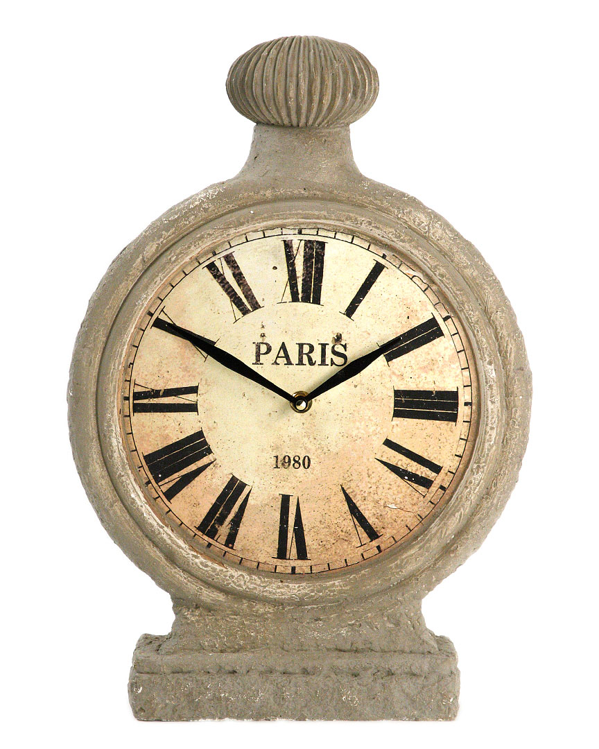 Zentique Gypsum Garden Clock In Neutral