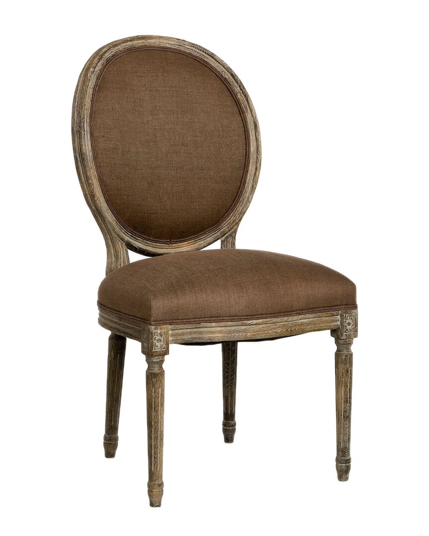Zentique Medallion Side Chair In Brown