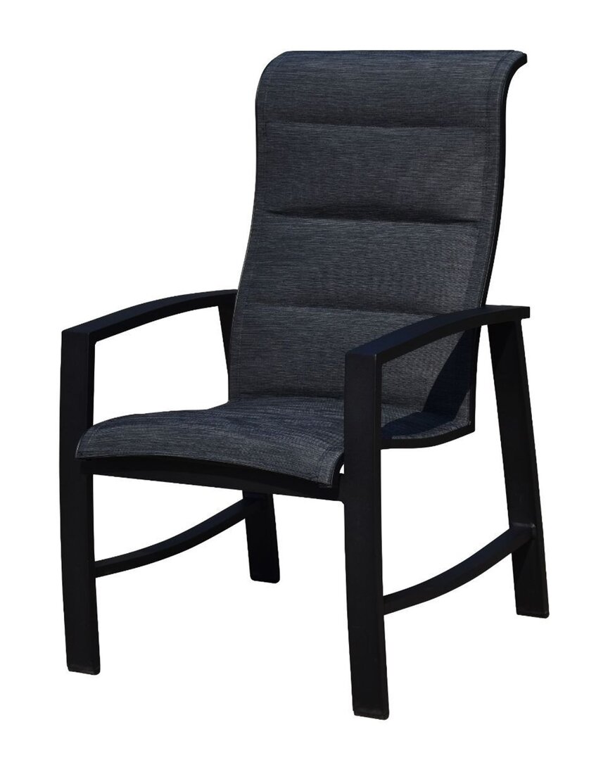 Courtyard Casual Santorini Sling Dining Chair In Black