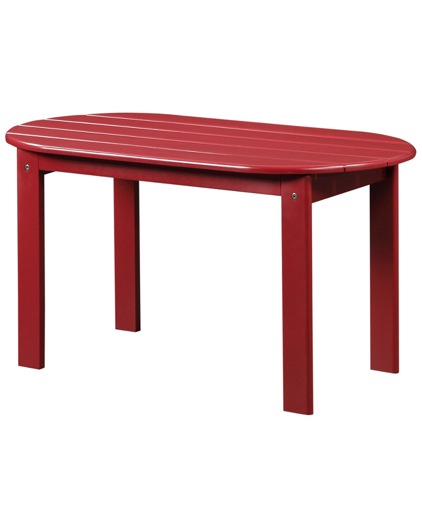 Linon Furniture Linon Adirondack Coffee Table Red