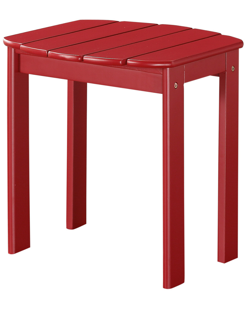 Linon Furniture Linon Red Adirondack End Table