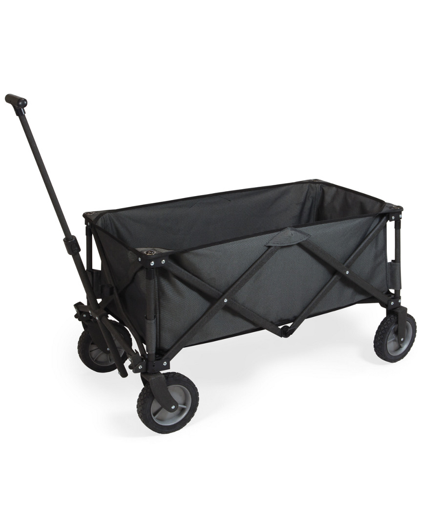 Picnic Time Adventure Wagon Folding Utility Wagon In Grey