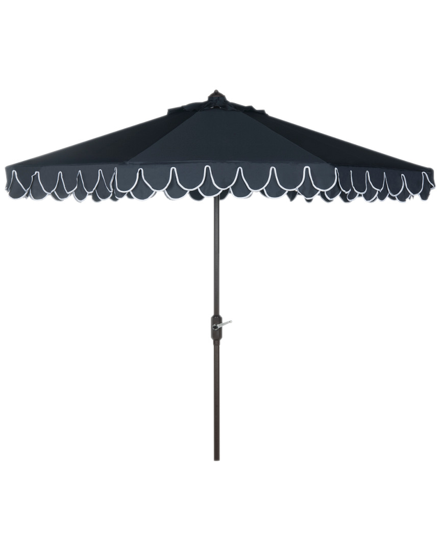 Safavieh Up Resistant Elegant Valance 9ft Auto Tilt Umbrella
