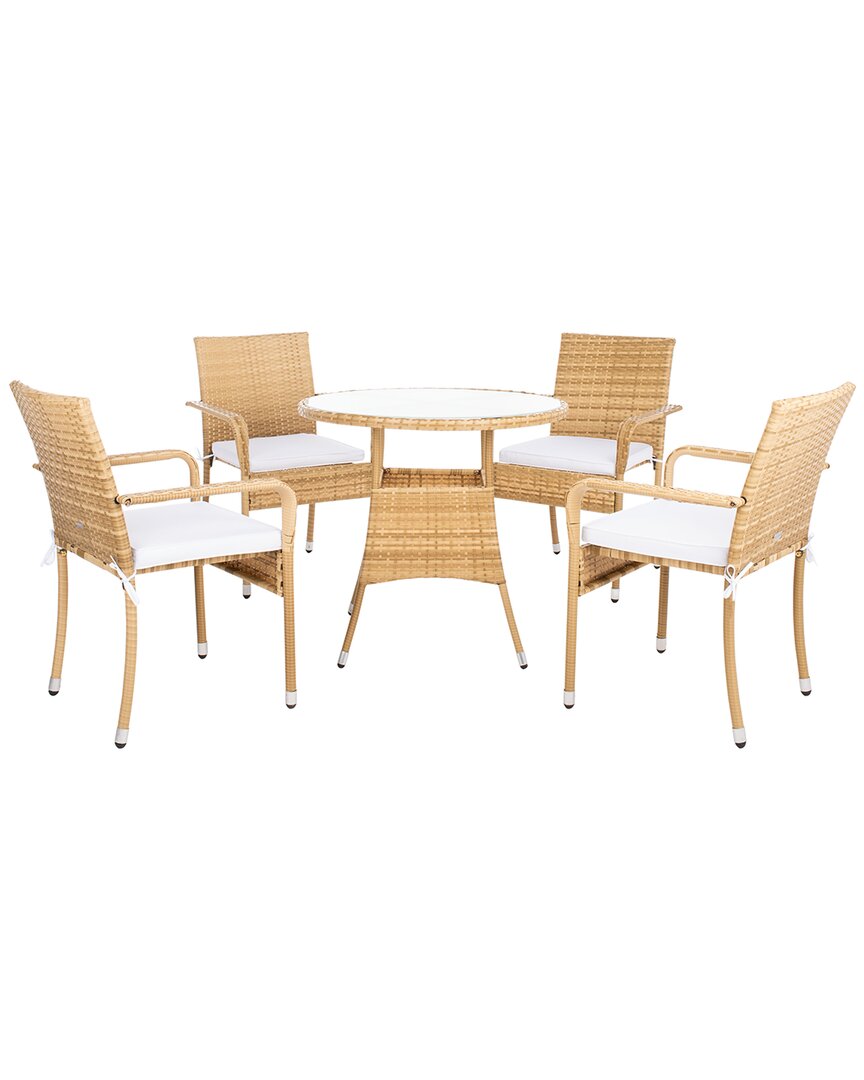 Safavieh Laina Outdoor Bistro Set In Natural