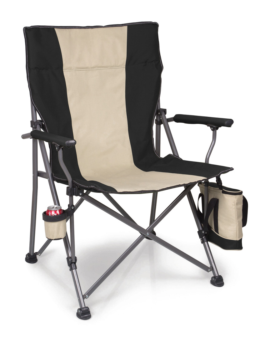 Picnic Time Big Bear Camp Chair In Black