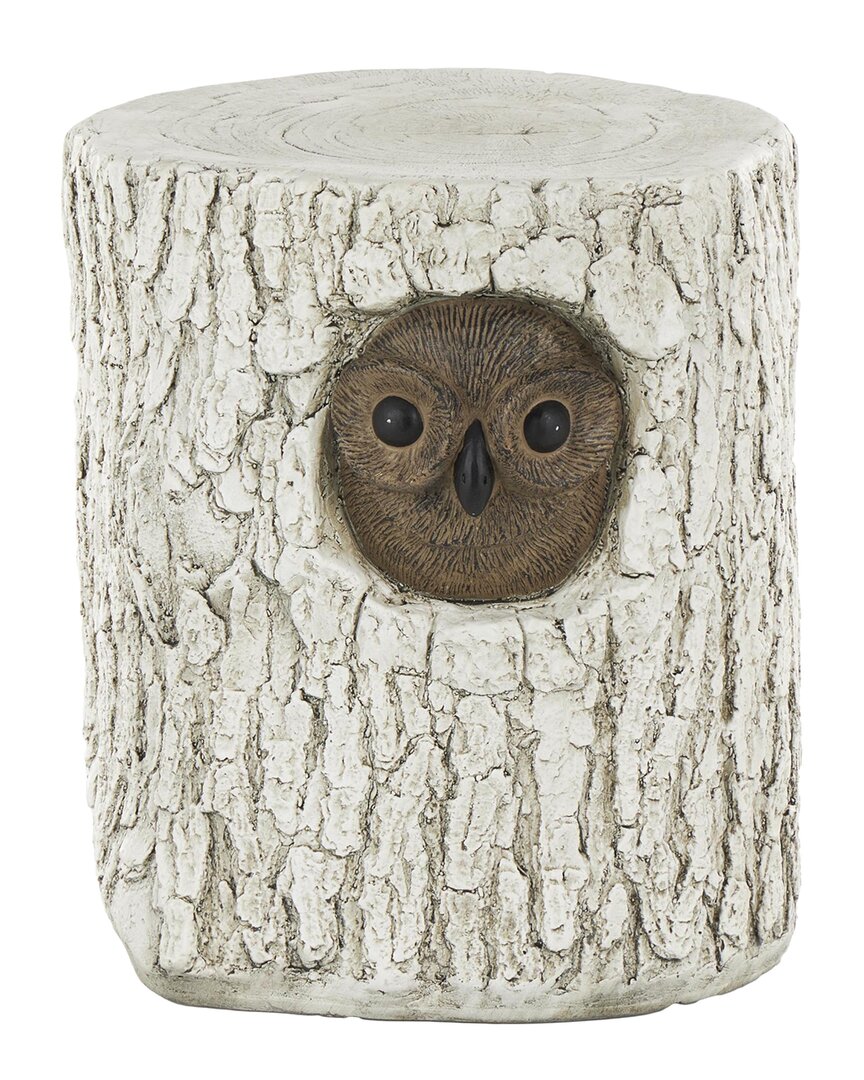 Peyton Lane Owl White Magnesium Oxide Tree Trunk G