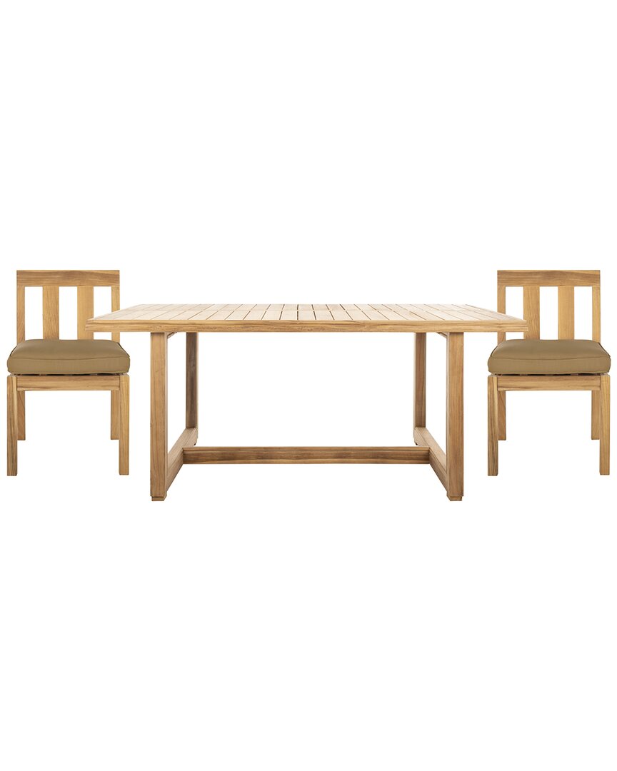 Safavieh Couture Montford Teak Dining Chair In Brown