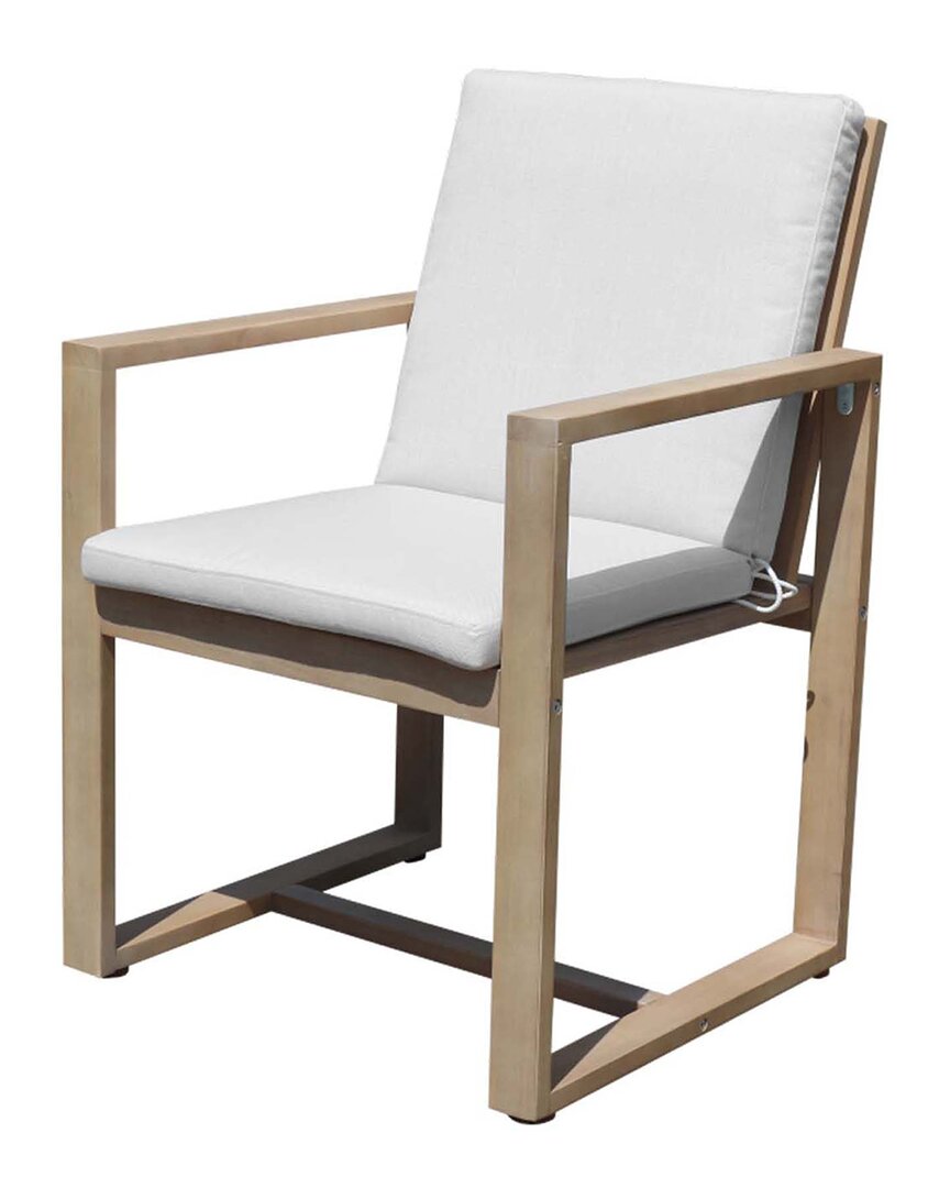 Pangea Home Indoor/outdoor Harbor Dining Chair In Beige