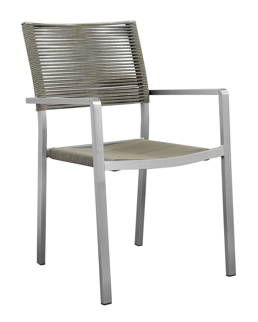 Pangea Home Indoor/outdoor Set Of 6 Bella Dining Chairs In Grey