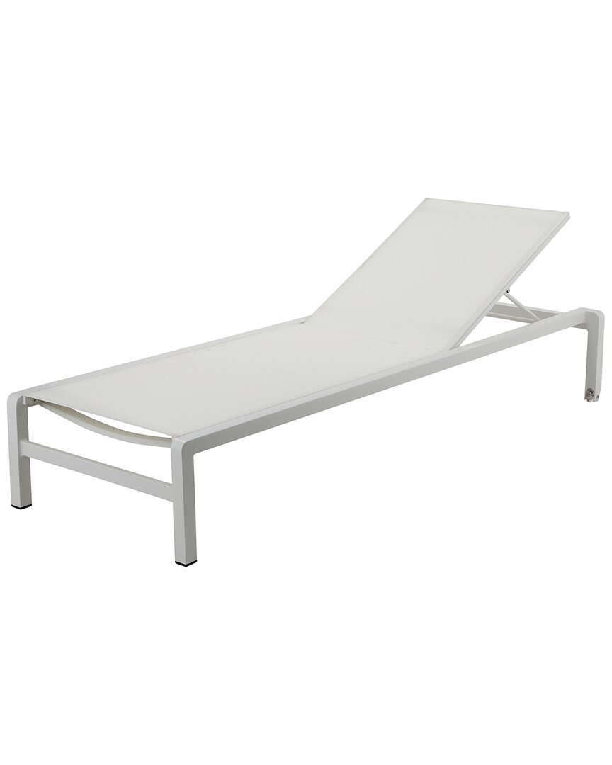 Pangea Home Indoor/outdoor Set Of 2 Olly Loungers In White