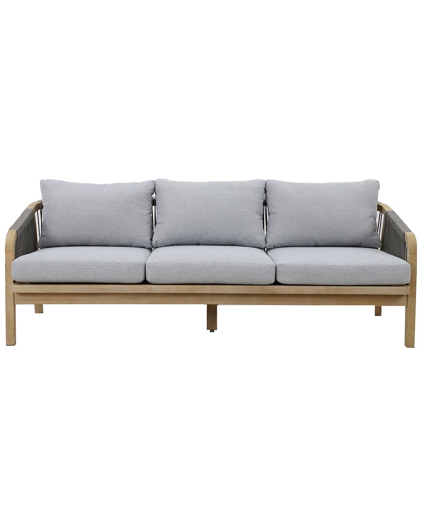 Pangea Home Indoor/outdoor Lola 3 Seater Sofa In Grey
