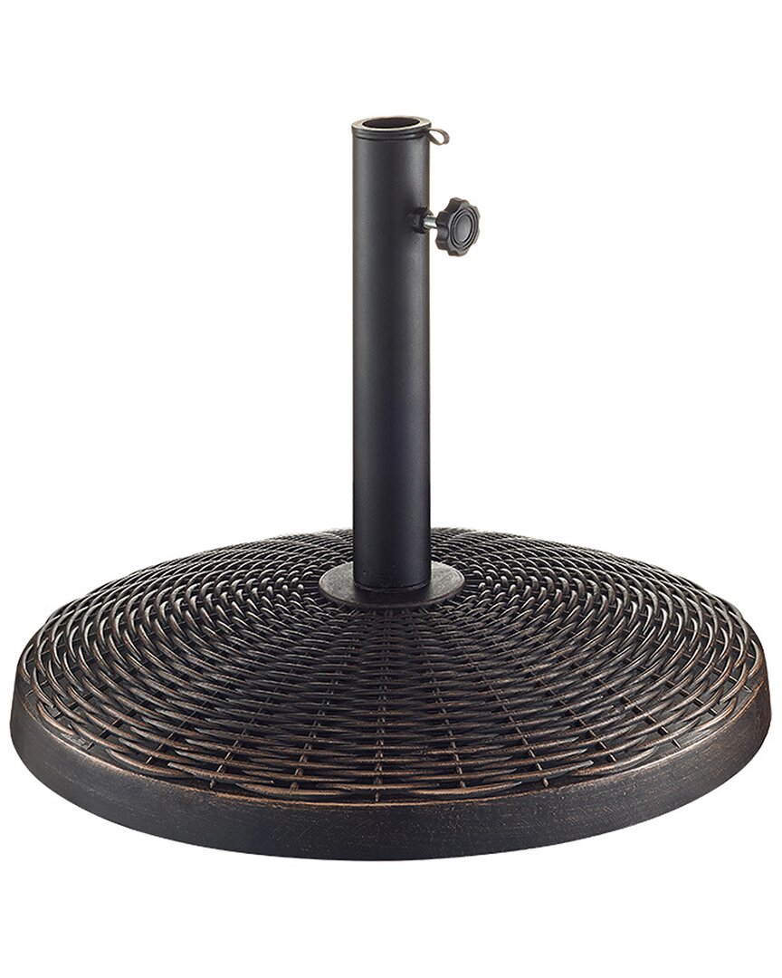 Hewson Wicker Style Round Outdoor Patio Umbrella Base In Bronze ModeSens