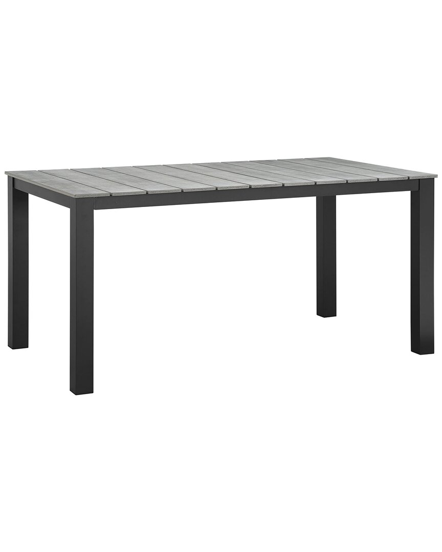 Modway Outdoor Maine 63in Outdoor Patio Dining Table In Brown