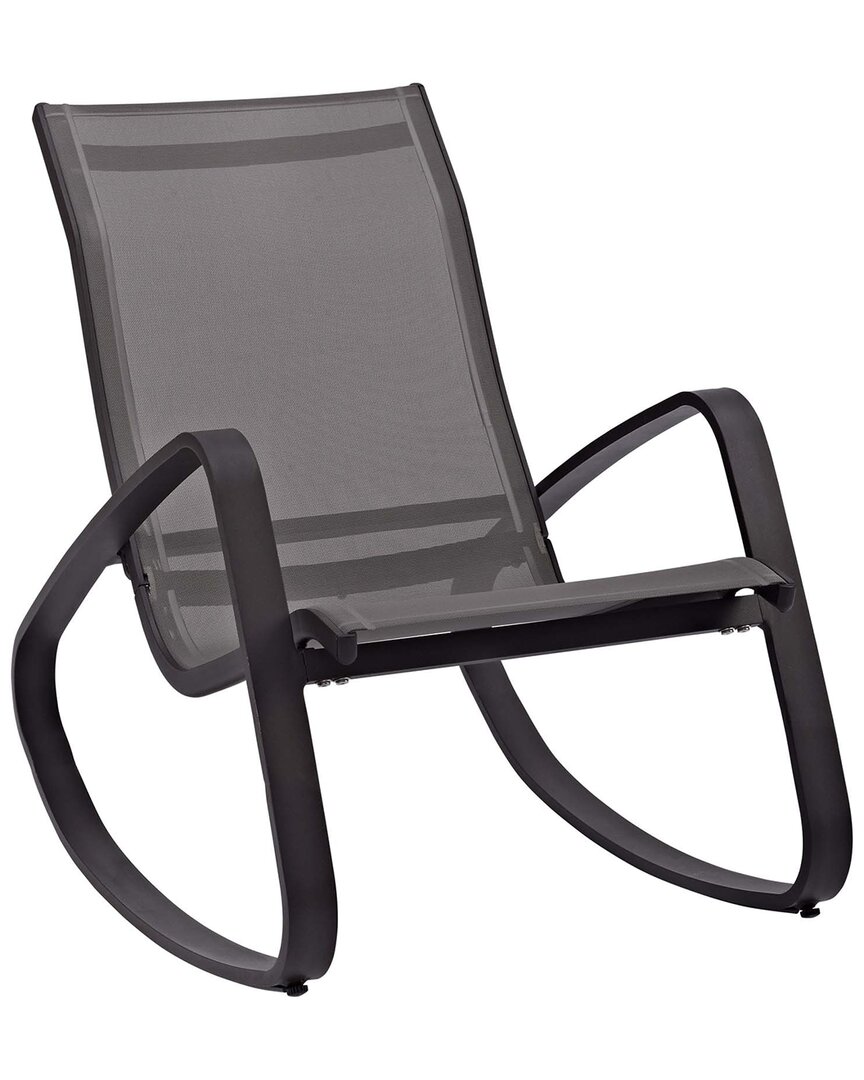 Modway Outdoor Traveler Rocking Outdoor Patio Mesh Sling Lounge Chair