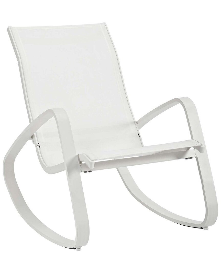 Modway Outdoor Traveler Rocking Outdoor Patio Mesh Sling Lounge Chair